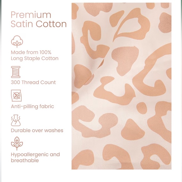 Cheetah Print Duvet Cover Set - Cream and Tan-Queen - Picture 3 of 8